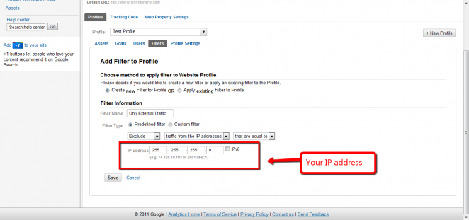 How to filter out internal IP addresses from Analytics How to filter out internal IP addresses from Analytics
