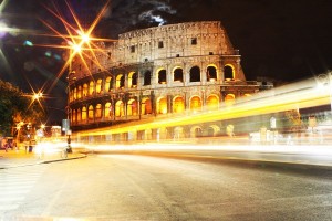 Rome Coliseum Night Picture