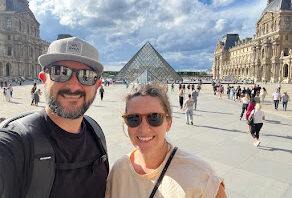 At the Louvre, Paris